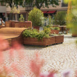 Gartenträume-Lounge auf dem Marktplatz Dessau