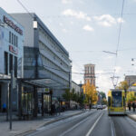 Innenstadtbereich Dessau vor dem Bauhaus Museum