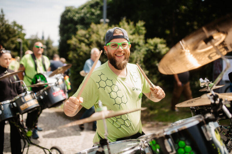 Die Guggenmusiker sind eines der absoluten Highlights au dem Stadtfest in Dessau.